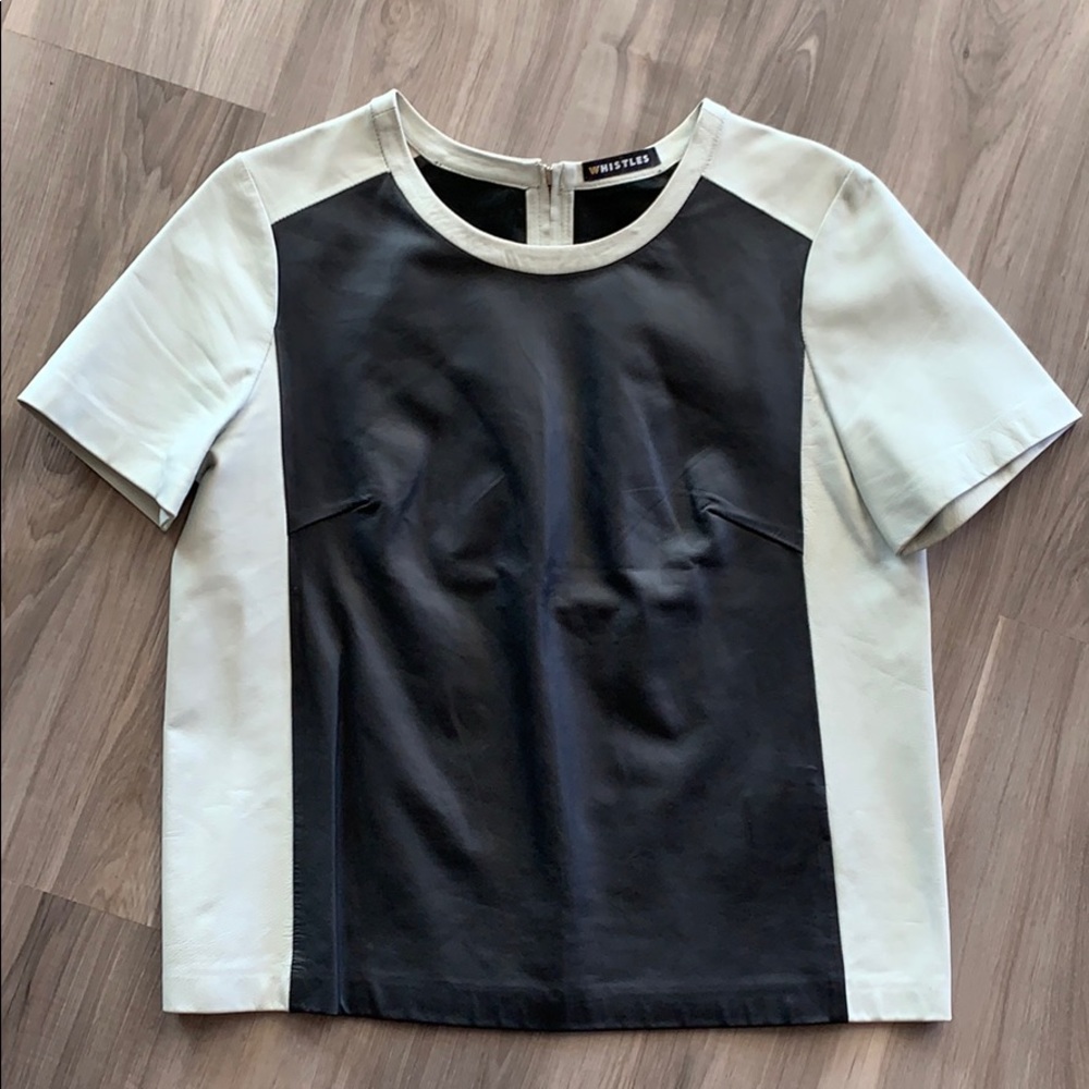 Whistles 100% Leather Top